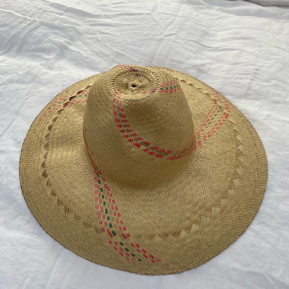 Large brim hand woven sun hat